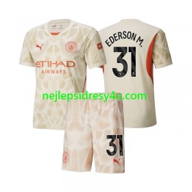 Fotbalový Dres Manchester City Ederson M 31 Brankářské Dětské Alternativní 2024/25